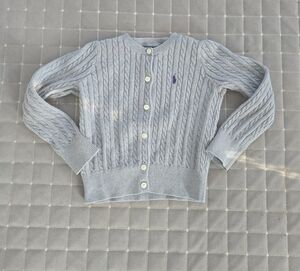 Polo by Ralph Lauren Gray Cable Knit Kids Sweater